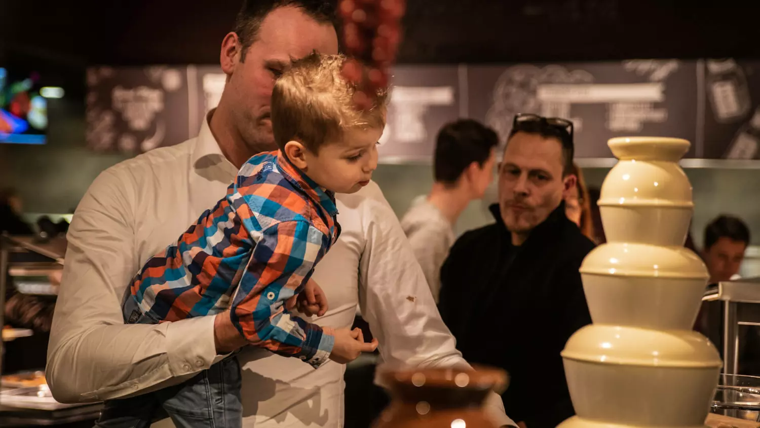 Chocoladefontijn voor kinderen restaurant